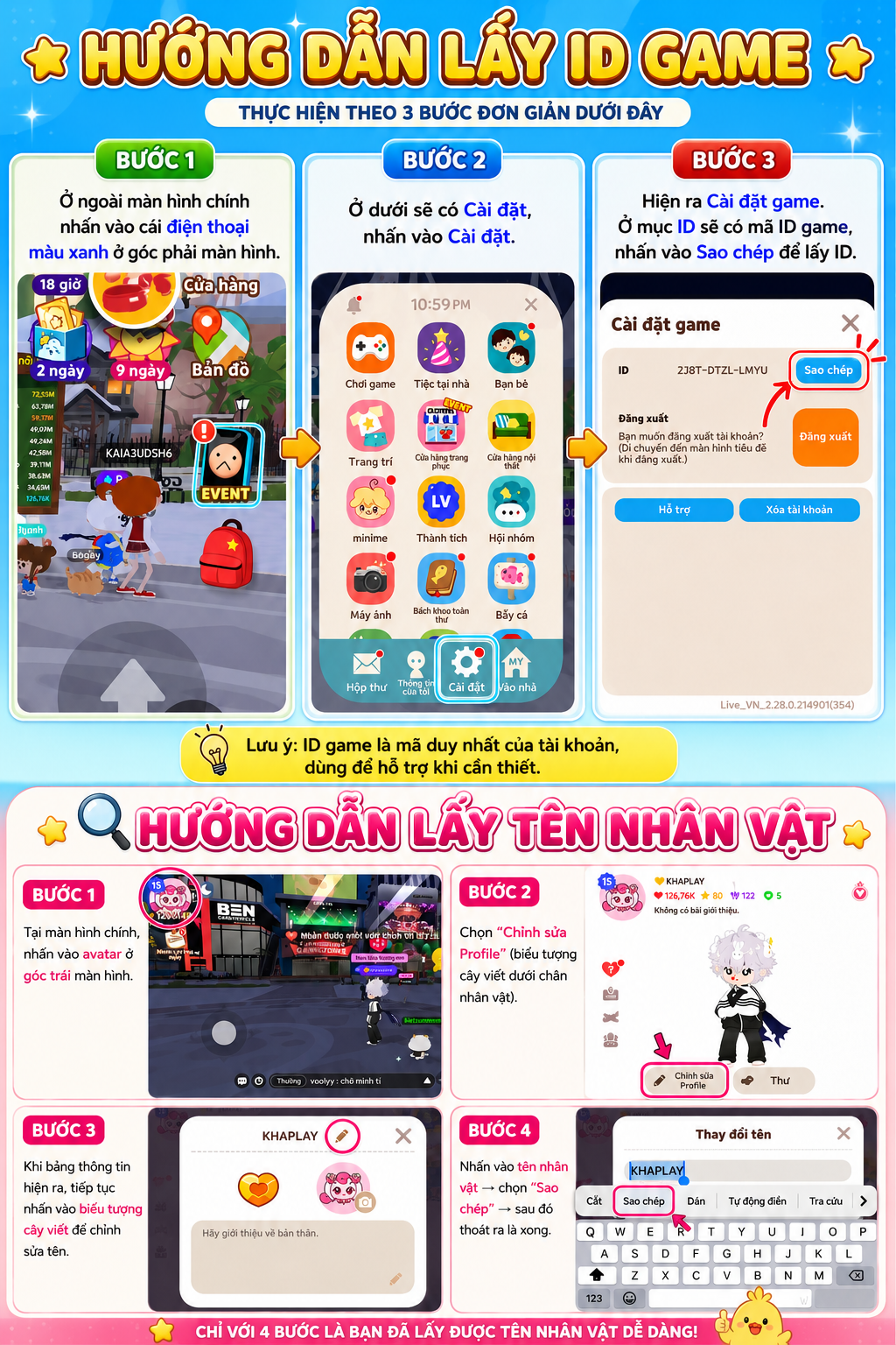 HƯỚNG DẪN ĐỔI MẬT KHẨU KHI MUA ACC